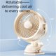 thumbnail image 5 of 3 In 1 Clip On Wall Mountables Desk Fan With Stand USB Rechargeable Portable 3 Speed Adjustable Personals Coolings Fan For Office Home RV, 5 of 7