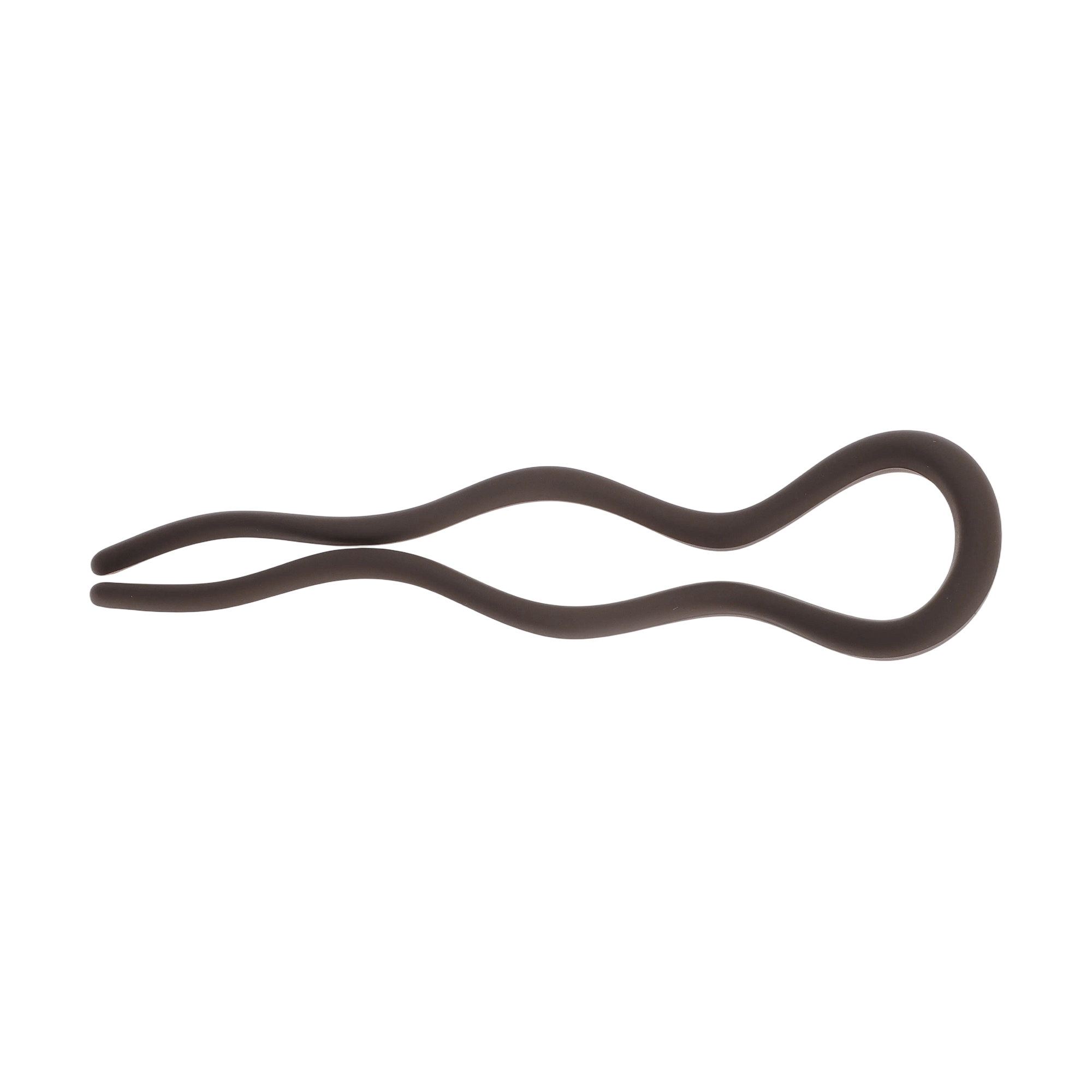 Unique Bargains U-shaped Hair Pin 4.92"x1.38" 1 Pc Matte Dark Brown