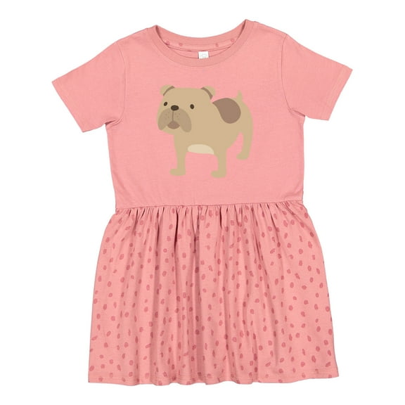 Inktastic Bulldog Girls Toddler Dress