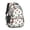 Football and Hockeyball, variant on Football and Hockeyball White Pattern Cute School Backpack Bag with Padded Back and Adjustable Shoulder Straps 16.9 X 12.6 X 5.9 Inches