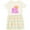 Natural with Stripes, variant on Inktastic I'm the Big Sister to Twins. Girls Toddler Dress
