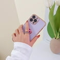 thumbnail image 5 of Dteck for iPhone 13 Mini 5.4 Inch Slim Case, Soft TPU Luxury Shiny Ring Holder Plated Edges Shockproof Scratch Resistant Case for iPhone 13 Mini,Purple, 5 of 7