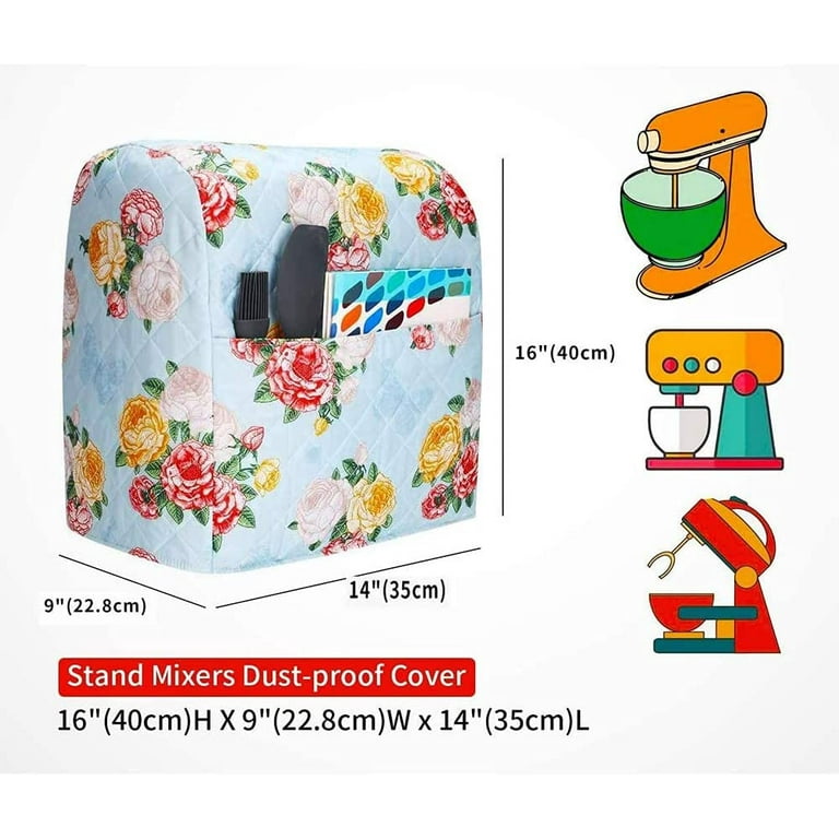 Kitchen Aid Mixer Cover Compatible with 6-8 Quarts Kitchen Aid/Hamilton  Stand Mixer,Kitchen Aid Mixer Covers For Stand Mixer With Floral Print  Mixer