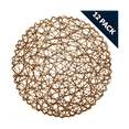 thumbnail image 4 of Round Paper Woven Placemats,Decorative Rope Mesh Place Mats for Dining, Party and Wedding 72PCS, 4 of 6