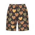 thumbnail image 7 of Disketp Men's Swim Trunks Hawaiian Breathable Surf Beach Swimsuits Mesh Lining Beach Shorts with Pockets-Heart, 7 of 7