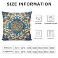 thumbnail image 5 of BANET  Orient Throw Pillow Cushion Cover, Traditional Middle East Floral Classic Bohemian Antique Persian Culture Pattern, Decorative Square Accent Pillow Case 18x18in, 5 of 5