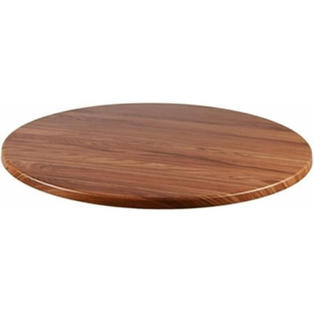 Teakwood Round Top - Source Contract SC-2601-421-TEK 24 in. Duratop Round Table Top, Teak