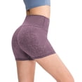 thumbnail image 2 of Endives Women's Yoga Short Leopard Print Biker Shorts High Waist Yoga Workout Running Gym Short, 2 of 5