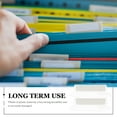 MANLINGDA Clear Plastic Hanging File Tabs for Quick Folder