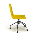 thumbnail image 2 of Pemberly Row Modern Velvet Chair Rolling Swivel Task Chair in Gold, 2 of 6
