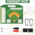 thumbnail image 2 of Magnetic Baseball Coach Clipboard, Dry Erase Coach Lineup Board, Premium Tactical Baseball Coaching Board with 40 Lineup Cards and Marker, Dugout Display Softball Coaching Accessories, 2 of 7
