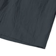 thumbnail image 5 of Women's Cotton Linen Elastic Waist Shorts with Drawstring and Side Pockets, Casual Solid Color Mid-Length Summer Shorts for Daily Wear, Lounge, and Outdoor Activities Dark Gray L, 5 of 8