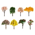 thumbnail image 1 of SHISUYAN 8Pcs Plastic Trees Bushes Decorative Trees DIY Crafts Adornments (Pink Green), 1 of 8