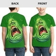 thumbnail image 3 of Ghostbusters Slimer Youth Unisex T-Shirt Crewneck Short Sleeve Double-Sided Print Tee Shirts Top For Boys Girls Kid Teen X-Large, 3 of 6