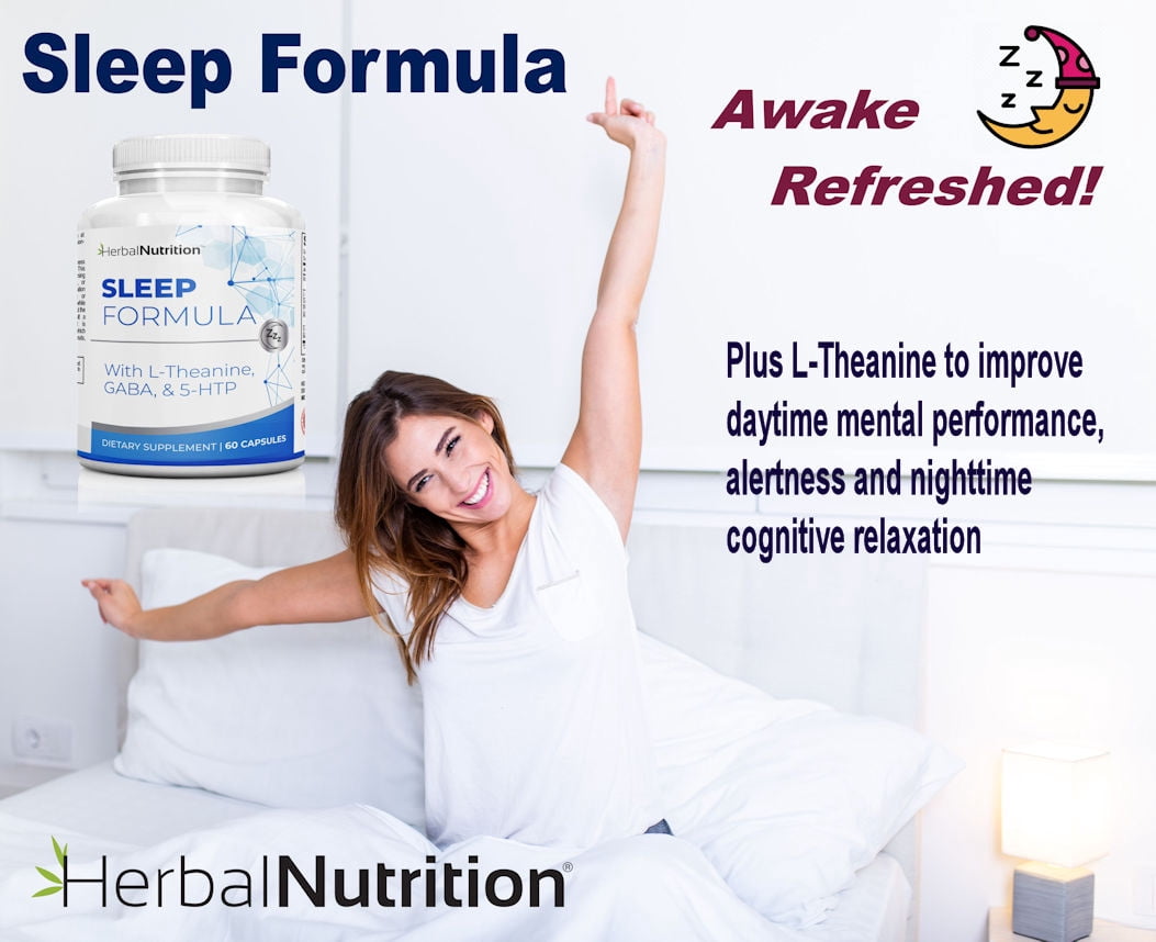 Sleep Formula a Sleep Support Supplement Multi-Ingredient Melatonin, GABA, L-Theanine and More One Bottle