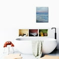 thumbnail image 6 of 12x16inch Abstract Coastal Wall Art - Modern Blue Ocean Canvas Print with Sunset & Sunrise for Bathroom Décor, 6 of 7