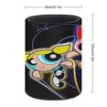 thumbnail image 2 of Las Chicas Superpoderosas-theme Cylinder Pen Holder Pencil Organizer with Flannel Lining PVC Leather Material Cardboard Base for study work 10*8CM, 2 of 6