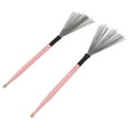 thumbnail image 3 of Drum Brush, Maple Rubber Steel Wire Instrument Brush 2PCS Compact  For Drummer, 3 of 7