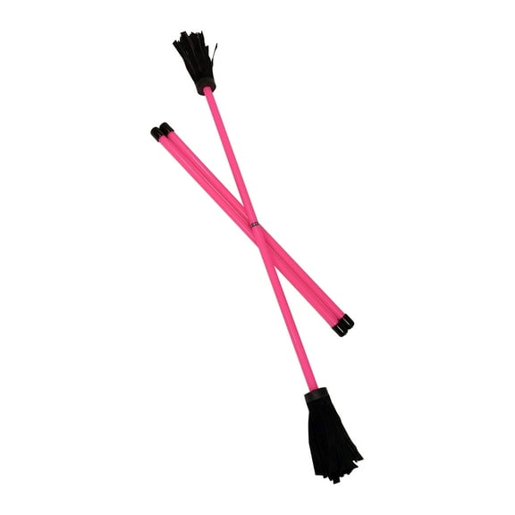 Z-Stix Professional Juggling Flower Sticks-Devil Sticks and 2 Hand Sticks, High Quality, Beginner Friendly - Neon Series (King, Neon Pink)