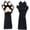 Black+Pink, variant on Plush Animal Paw Gloves, Furry Fursuit Mittens Gift for Party& Daily Wear
