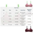 thumbnail image 2 of Perfectbot Lace Sheer Bras for Women, Sexy Push Up Breathable Balconette Demi Unlined Wireless Bra, 2 of 8