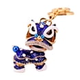 thumbnail image 4 of LLavero de León de danza china, llaveros de mochila, llavero con anilla para llaves de león de danza tradicional china para mochila de cumpleaños para Azul, 4 of 8