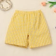 thumbnail image 6 of IDOPIP Toddler Boys Back to School Clothes Set Funny Pattern T Shirt Gingham Shorts Boys Summer Outfits, 6 of 7