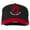 Red Black, variant on Pow Mia Logo Embroidered Two Tone Cap - White Green OSFM