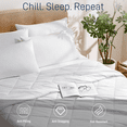 thumbnail image 3 of Cooling Comforter for Hot Sleepers Queen Size,All-Season Breathable Lightweight Blanket for Night Sweats, Soft Cool Touch for Bed, 90x90 Inches, Queen Size, Cool White, 3 of 9