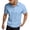 Sky Blue, variant on Gyexs Mens Knit Polo Shirts Stretch Short Sleeve Golf Ribbed Knit Soft Tees Soft Stretchy Casual Workout Golf Tee Fashion Tops Black, Size M