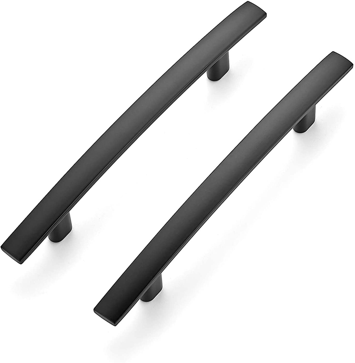 YIGOU 55 Pack | 6'' Curved Cabinet Pulls Matte Black Kitchen Drawer ...