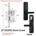 thumbnail image 2 of Digital Electronic Smart Door Lock With Biometric Camera Fingerprint Smart Card Password Key Unlock ,Easy Installation, 2 of 7