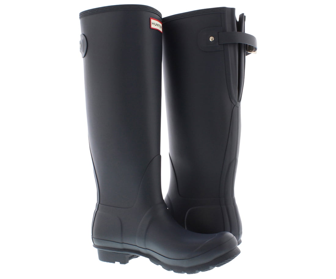 Women's Hunter Original Back Adjustable Rain Boot Navy 8 M
