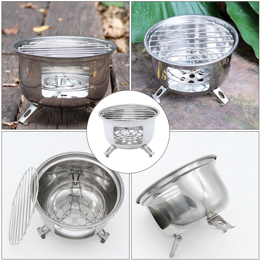 TAILTOSS Outdoor Stove Portable Camping Grill Stainless Steel 1 Set 6.0X6.0in