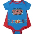 thumbnail image 2 of Father's Day Infant Baby Boys Costume Bodysuit and Cape Newborn to Infant, 2 of 5