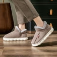 thumbnail image 4 of Winter Plush Cotton Slippers Women Men Snow Boots Cartoon Flip Flops Warm Slides Girls Boys Shoes Indoor House Couples Slippers, 4 of 6