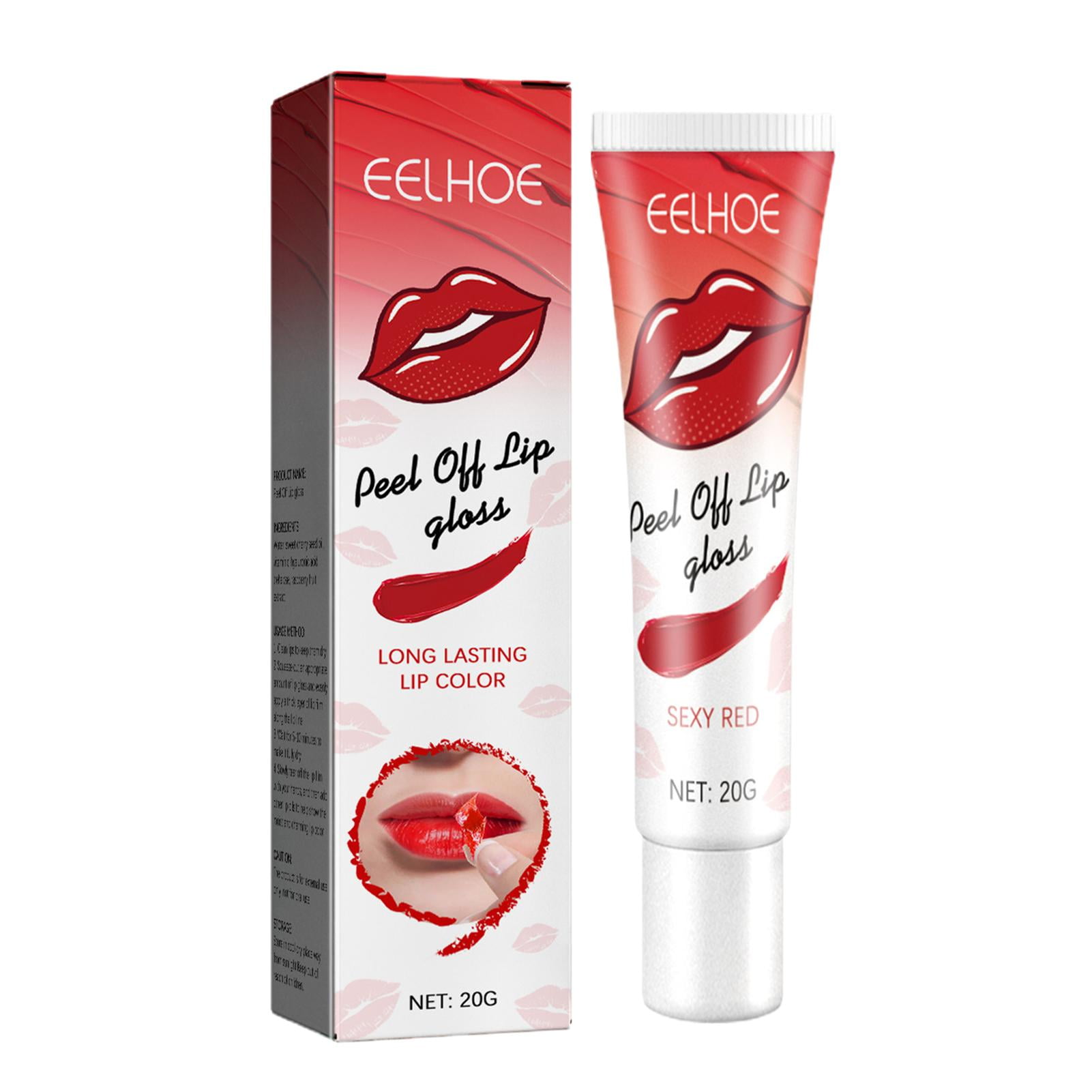 Lip Gloss Peel Off Stain 0.71oz Waterproof Peel Lip Stain Nonstick