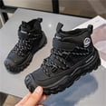 thumbnail image 5 of Cethrio Boys Running Sneakers, Warm Casual Breathable Non-slip Winter Shoes Black Size 2.5（Big Kids), 5 of 8