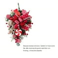thumbnail image 5 of Christmas Candy Cane Wreath for Front Door Red White Candy Cane Wreath Teardrop Christmas Stairway Decorations Christmas Wreath Christmas Ball Onrnament for Home Indoor Decor Home Decor, 5 of 6