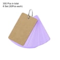 thumbnail image 3 of Unique Bargains 3.5' x 2' Blank Flash Cards with Rings Study Cards Index Cards Note Card Pre Hole Punched, Purple 300 Pack, 3 of 5