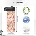 thumbnail image 4 of Goofa Firefighter Icons for Insulated Kettle 18oz Water Bottle Insulated Tumbler with Handle & Flip Straw - Fits in Cup Holder, Leak Resistant Tumbler, 4 of 8