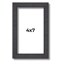 4x7 In Rustic Brown Real Wood Picture Frame Width 0.75 inches | Interior Frame Depth 0.5 inches |