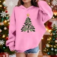 thumbnail image 2 of Lorytime Kids Hooded Sweatshirt for Girl Boys Christmas Tree Sweatshirt Long Sleeve Tops Drop Shoulder Festive Pullover, 2 of 4