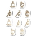 thumbnail image 5 of Modern Abstract Human Statue Desk Ornamentation Artistic Resin Sculpture For Bookshelfs Living Room Workspaces Styling, 5 of 20