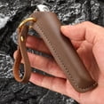 thumbnail image 4 of ENFOURCLASS Damascus Pattern Pocket Knife - Stainless Steel Camping Utility Tool with Secure Lock, 4 of 27