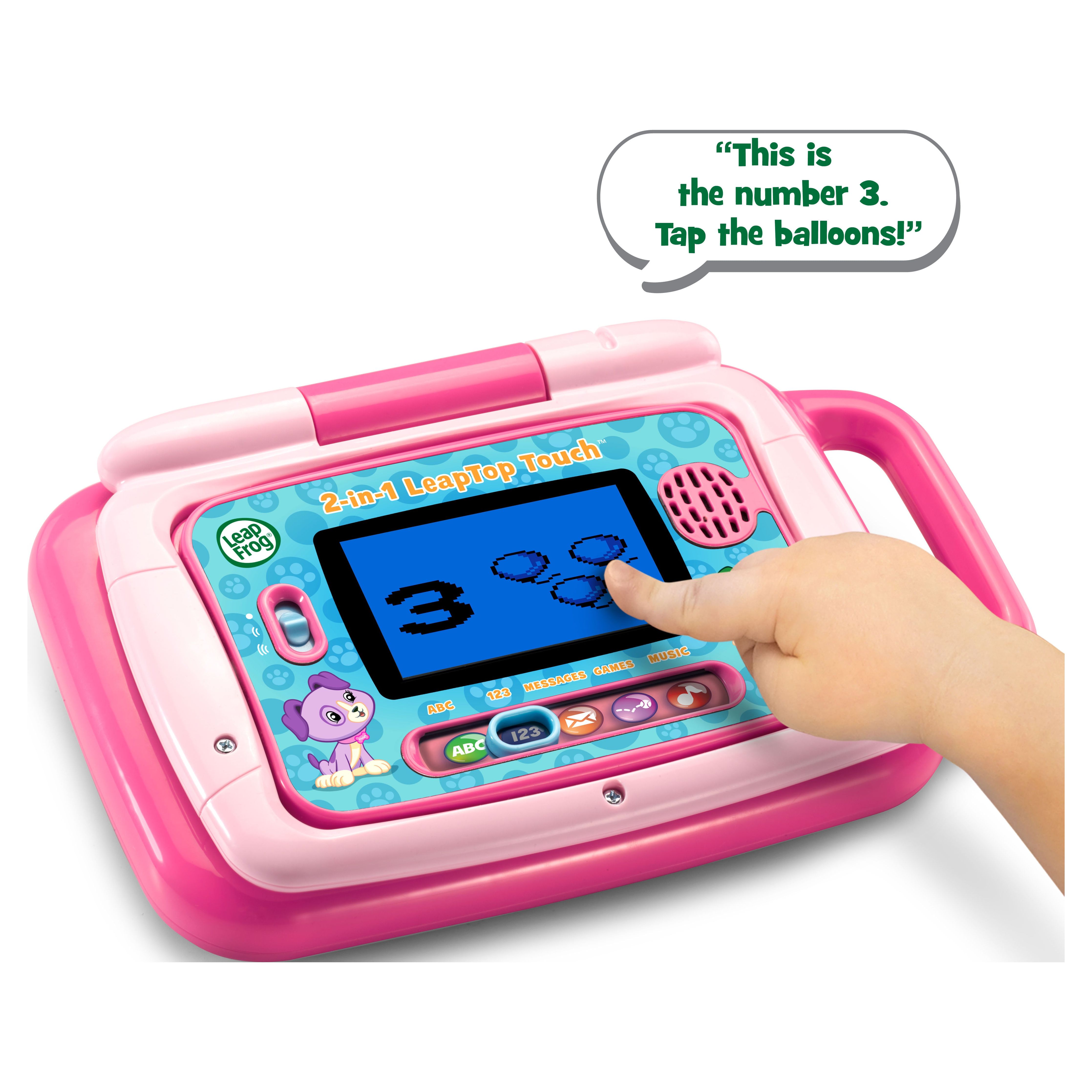 LeapFrog 2-in-1 LeapTop Touch for Toddlers, Electronic Learning System, Teaches Letters, Numbers - image 7 of 12