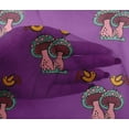 thumbnail image 4 of oneOone Viscose Chiffon Fabric Bird & Mushroom Block Print Fabric BTY 42 Inch Wide, 4 of 4