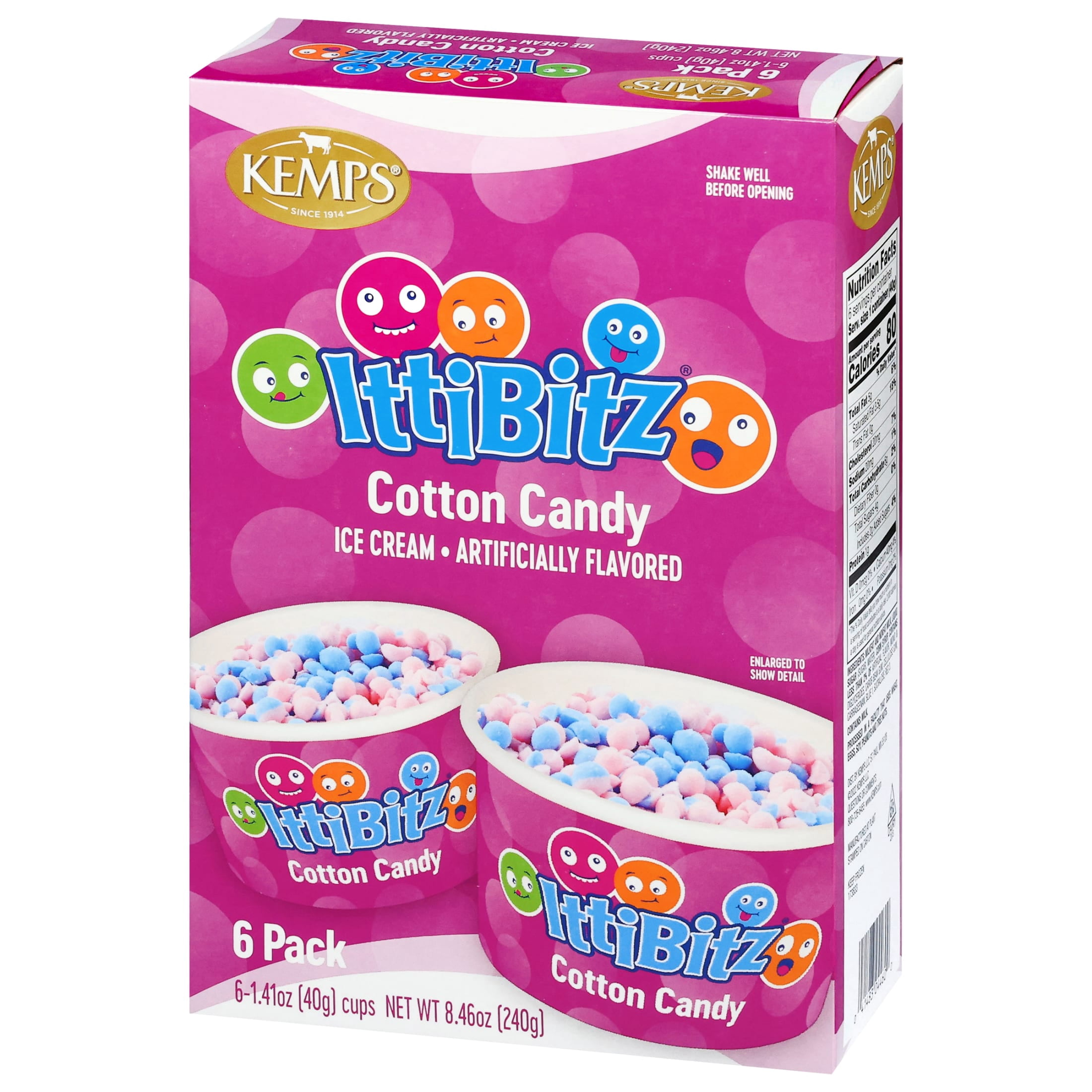 Kemps IttiBitz Cotton Candy 1.4 oz / 6 Pak