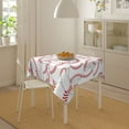 thumbnail image 4 of Wukai Baseballs Waterproof Tablecloth for Kitchen Dining, Fits Square Tables for 2-4 Seats -54"x54", 4 of 7