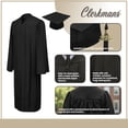 thumbnail image 5 of Unisex Matte Graduation Cap Gown Tassel Package, High School and University, 5 of 8